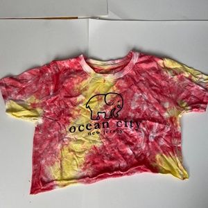 Tie Dyed Crop Top T-Shirt